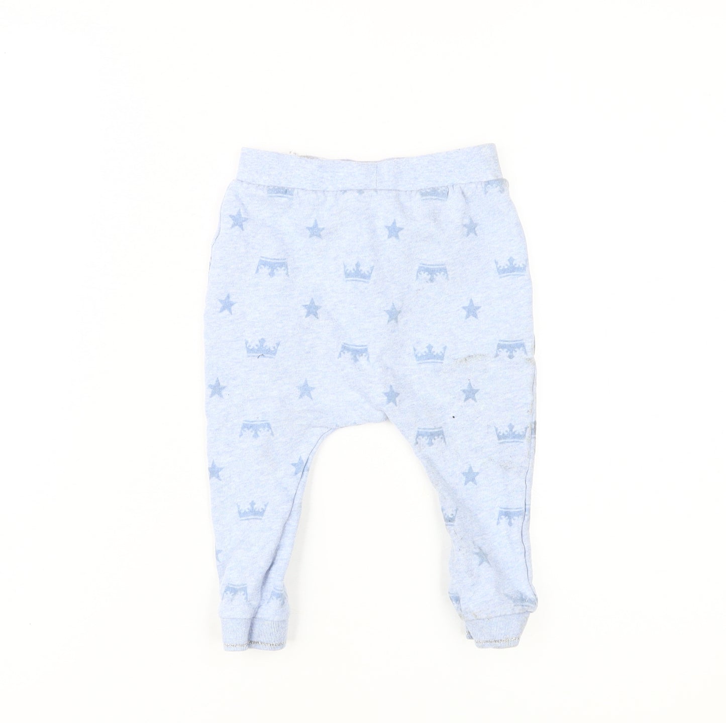 River Island Blue Jogger Trousers 12-18 Months Unisex