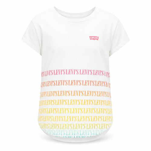 Levi's Girls White Graphic Print T-Shirt 10-11 Years