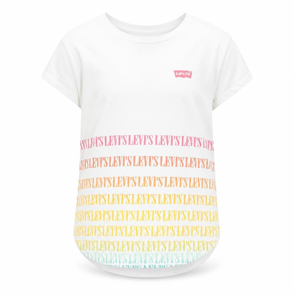Levi's Girls White Graphic Print T-Shirt 10-11 Years