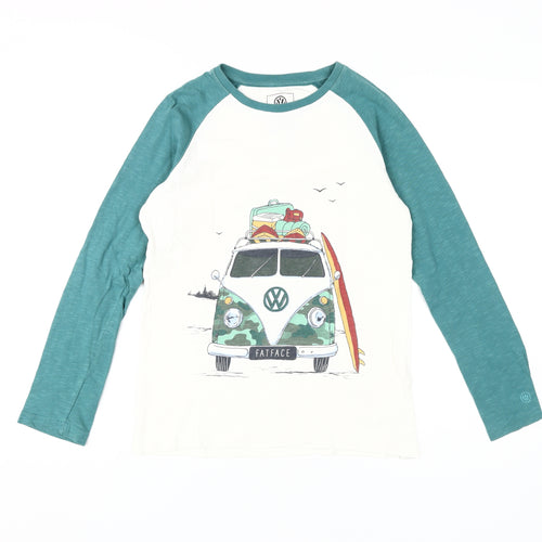 FatFace Boys Multicoloured Long Sleeve T-Shirt Size 10-11