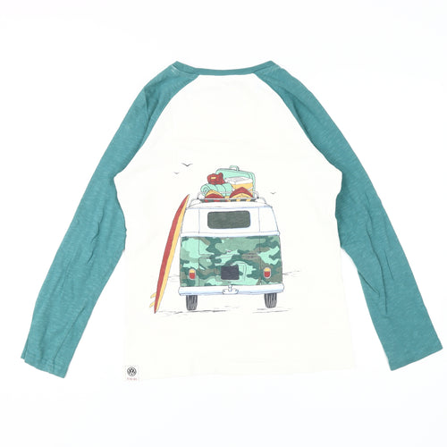 FatFace Boys Multicoloured Long Sleeve T-Shirt Size 10-11
