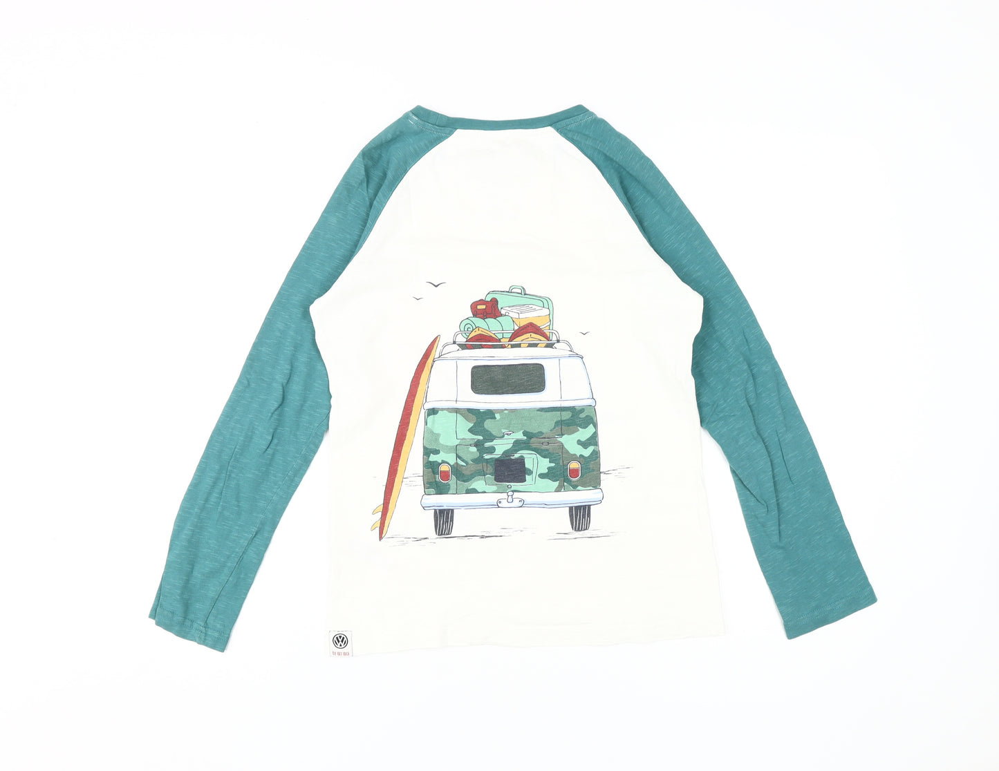 FatFace Boys Multicoloured Long Sleeve T-Shirt Size 10-11