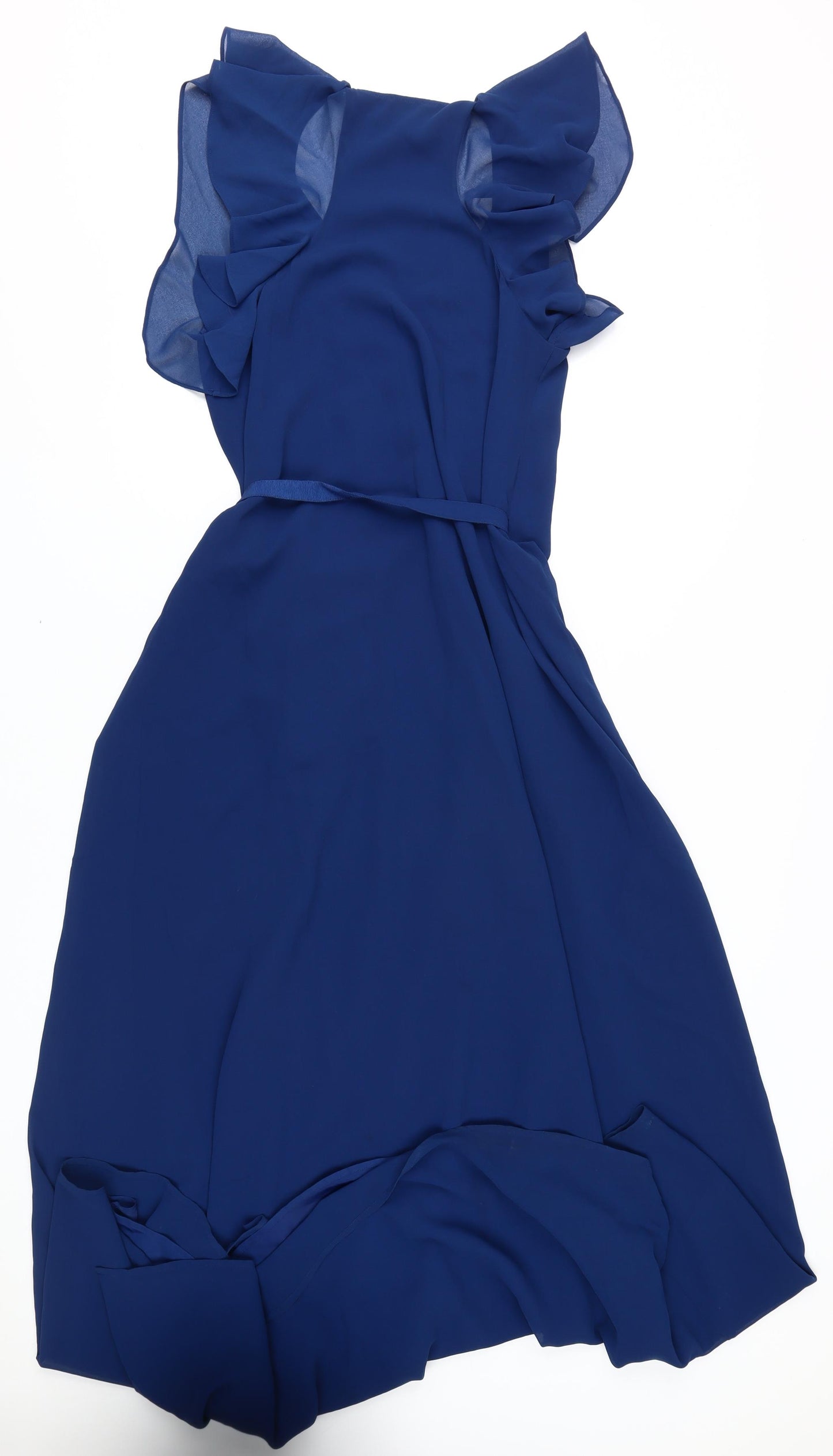 Armani Exchange Women's Blue Wrap Midi Dress, Size 10