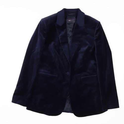 Marks and Spencer Women's Blue Blazer Size 12