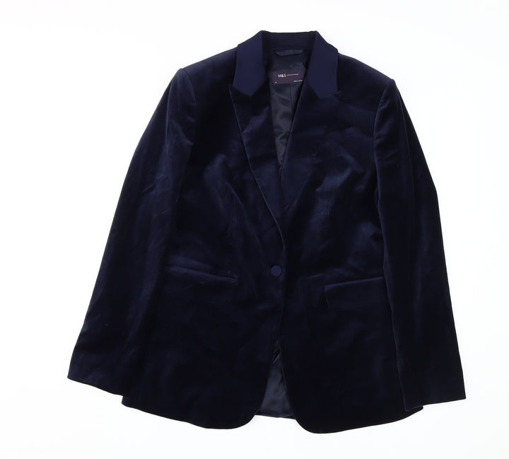 Marks and Spencer Women's Blue Blazer Size 12