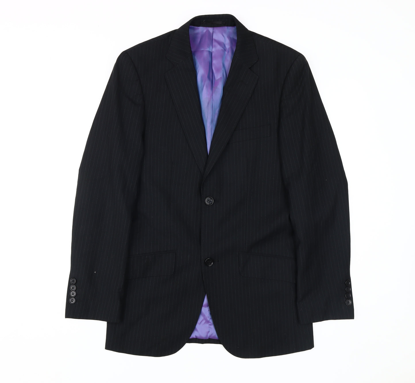Sublissimo Men's Black Suit Jacket - Size 44, Classic Style