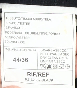 Sublissimo Men's Black Suit Jacket - Size 44, Classic Style