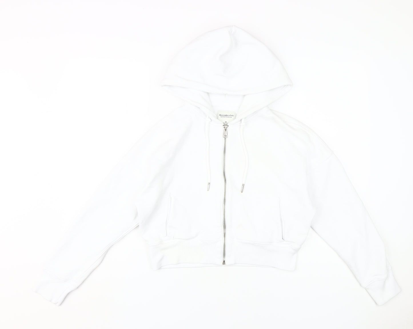 Abercrombie & Fitch Women’s White XS Full Zip Hoodie