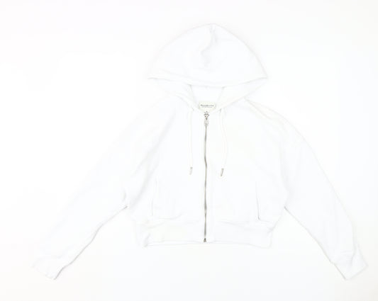 Abercrombie & Fitch Women’s White XS Full Zip Hoodie