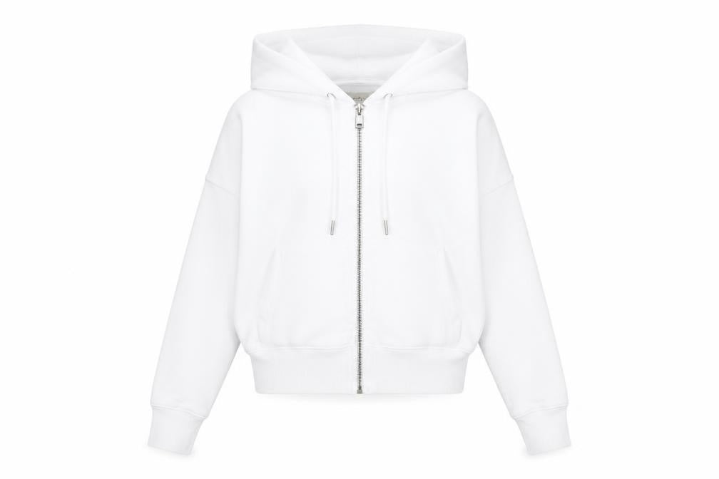 Abercrombie & Fitch Women’s White XS Full Zip Hoodie