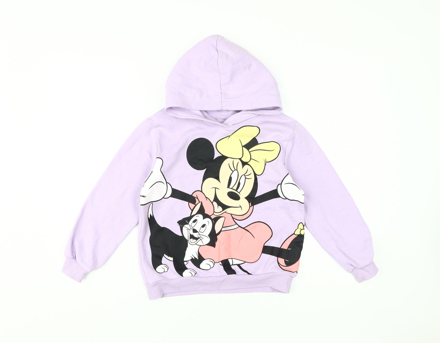 H&M Disney Girls Purple Hoodie 7-8 Years Minnie Mouse