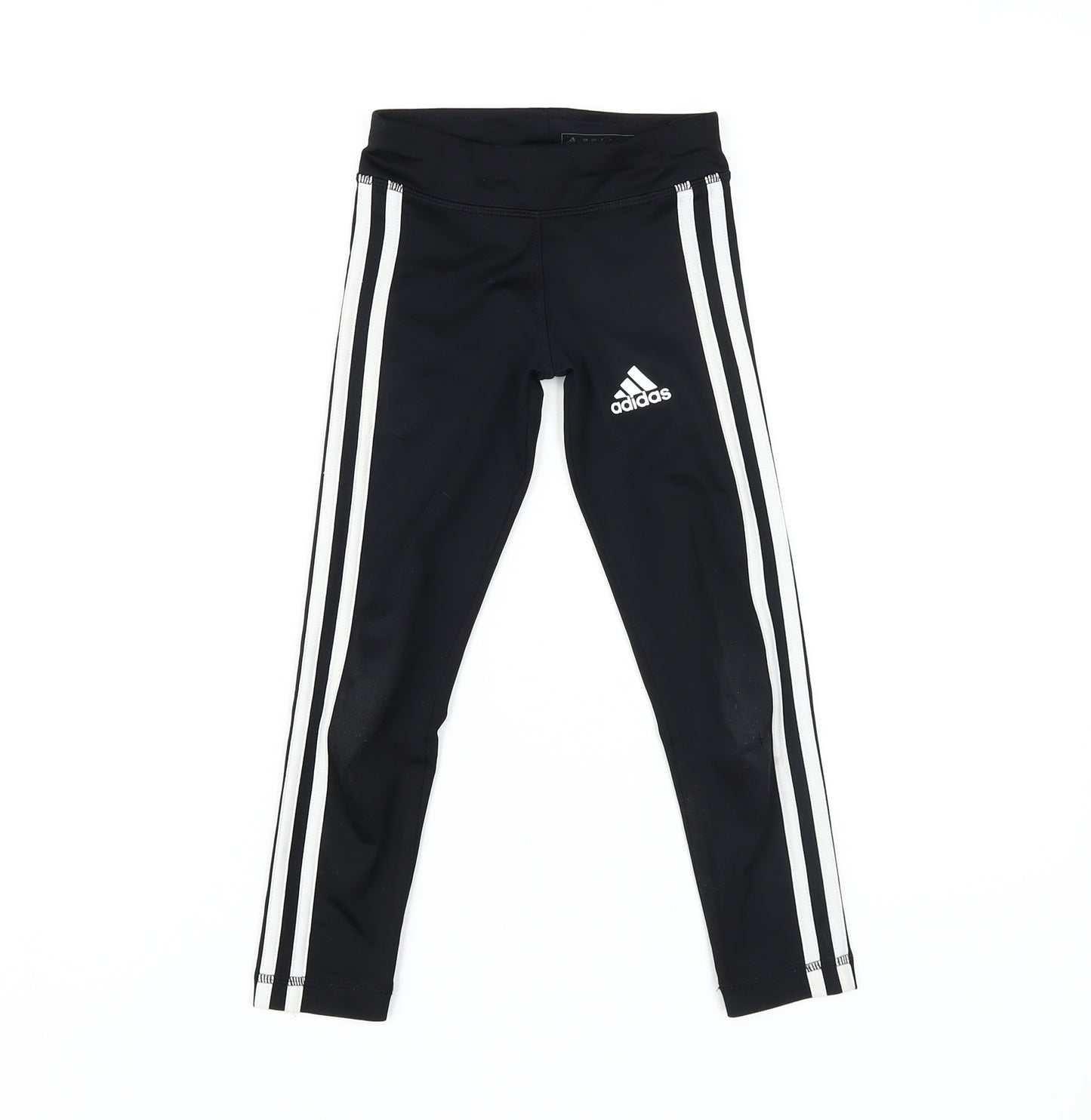 Adidas Girls Black Leggings - Size 5-6 Years, Activewear