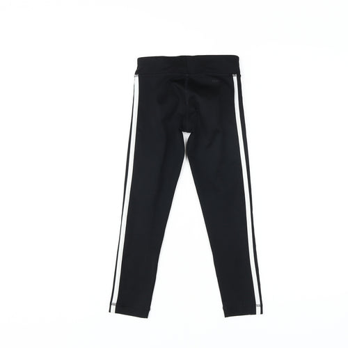 Adidas Girls Black Leggings - Size 5-6 Years, Activewear