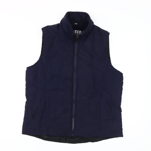 Puffa Women's Blue Vest M Full Zip Casual Waistcoat