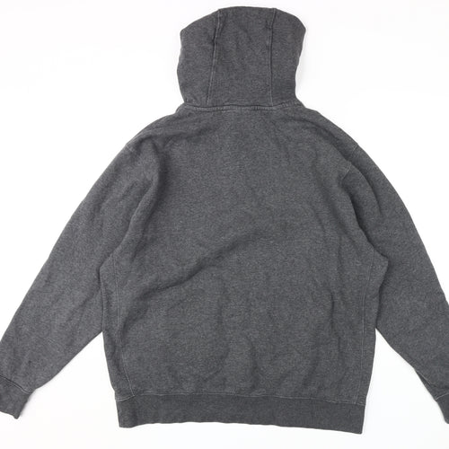 Nike Men's Grey XL Pullover Hoodie with Logo