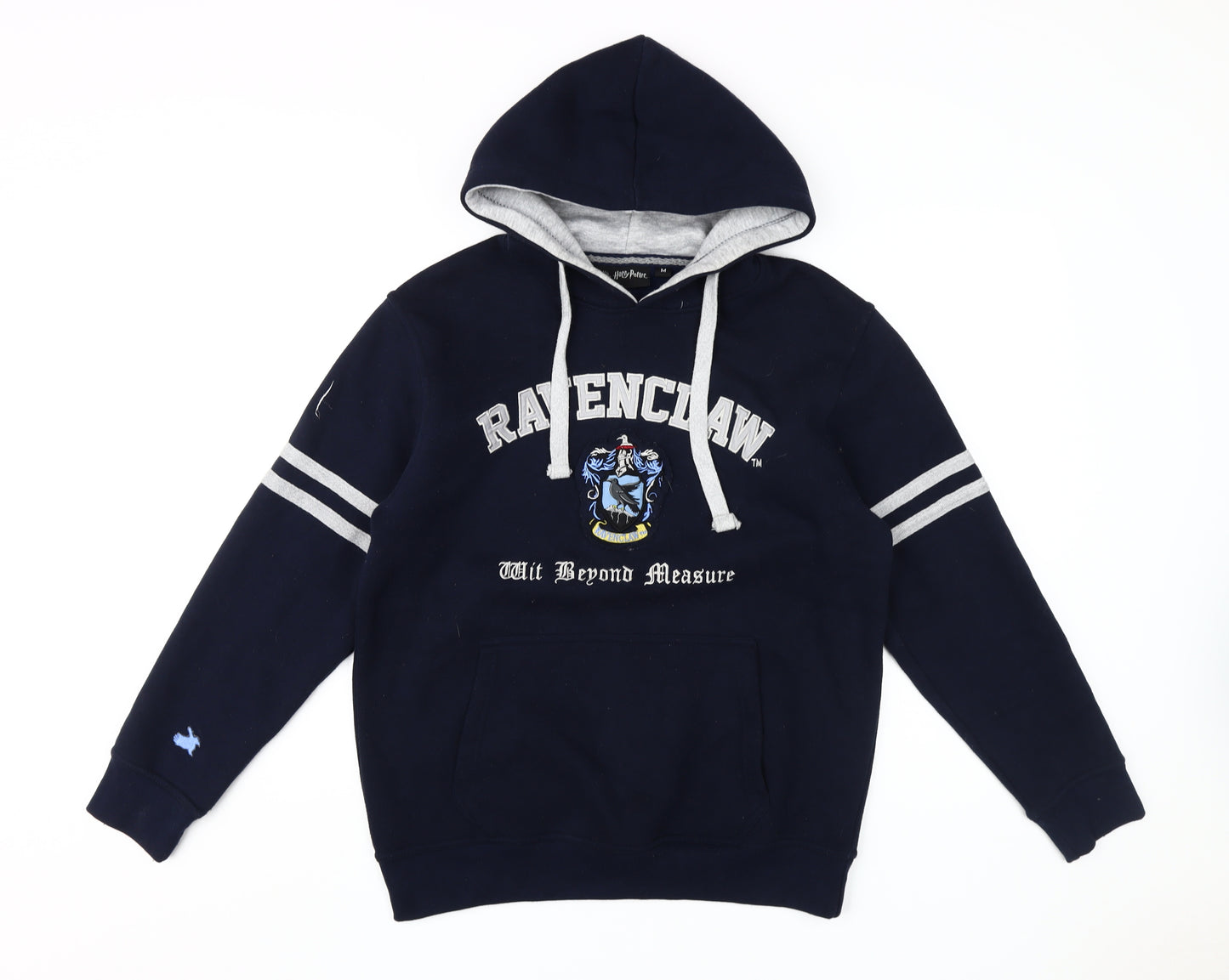 Harry Potter Unisex Blue Hoodie M Ravenclaw Embroidered