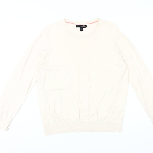 Banana Republic Women's Ivory Pullover Jumper L