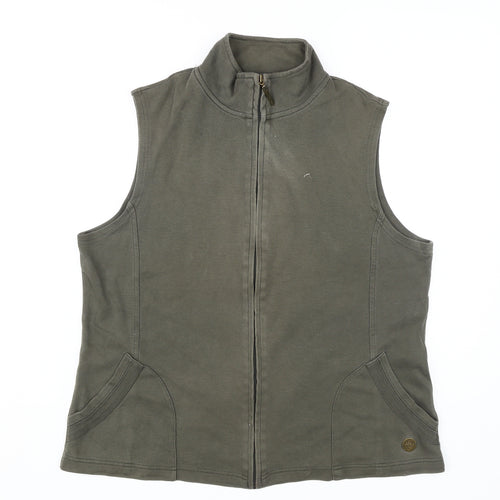 Olsen Women's Green Waistcoat - Size 16