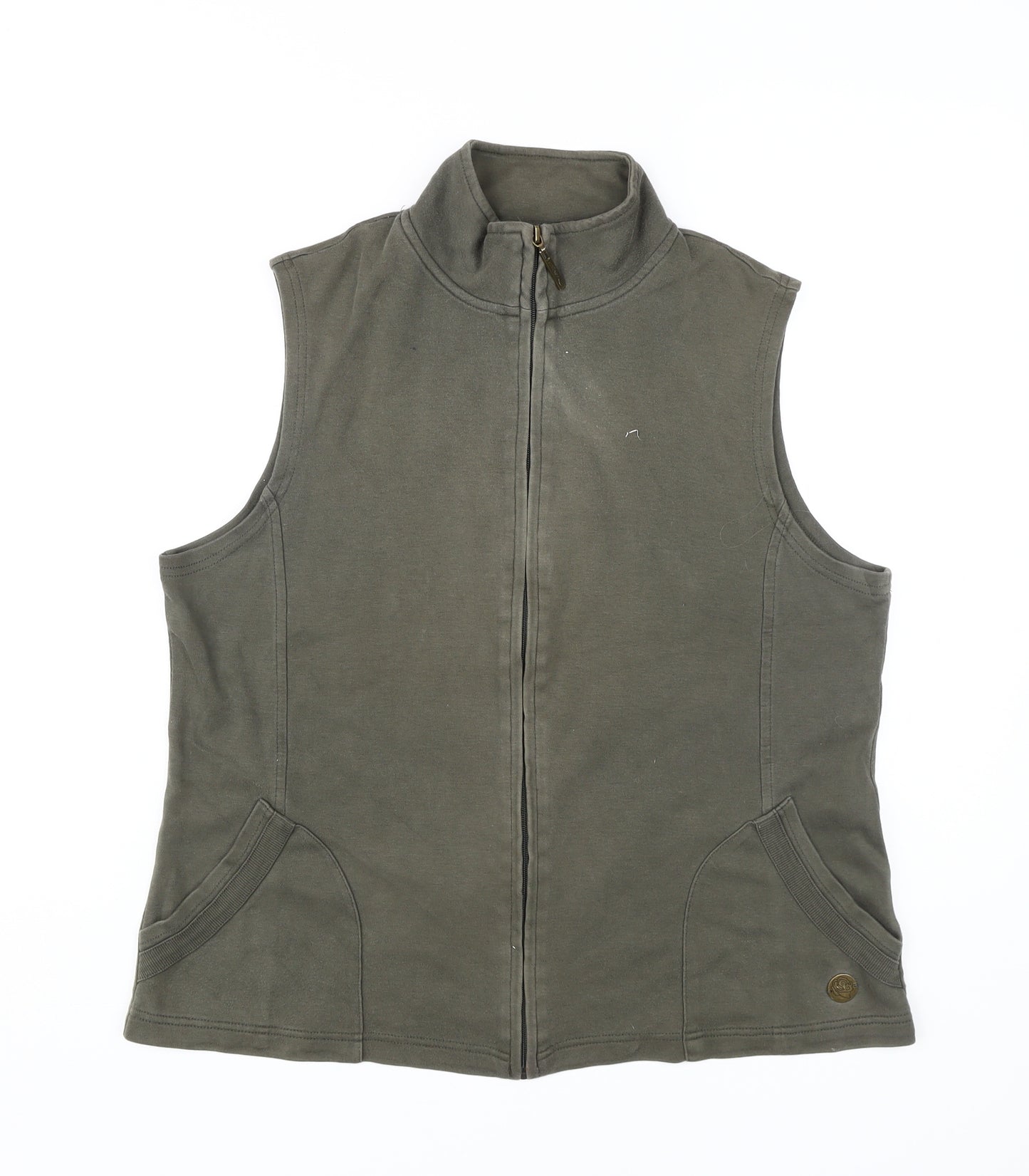 Olsen Women's Green Waistcoat - Size 16