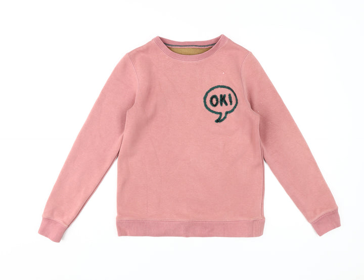 Mini Boden Pink Girls Sweatshirt 11-12 Years