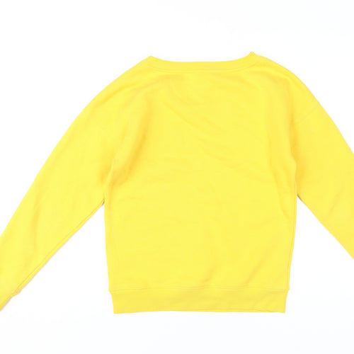 Next Women Yellow Star Sweatshirt Size 6