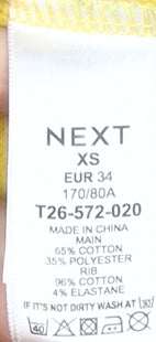 Next Women Yellow Star Sweatshirt Size 6