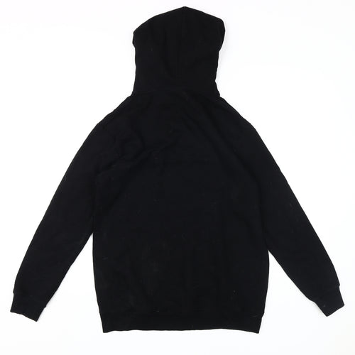 NASA Black Unisex Hoodie, Size 10, Logo Pullover