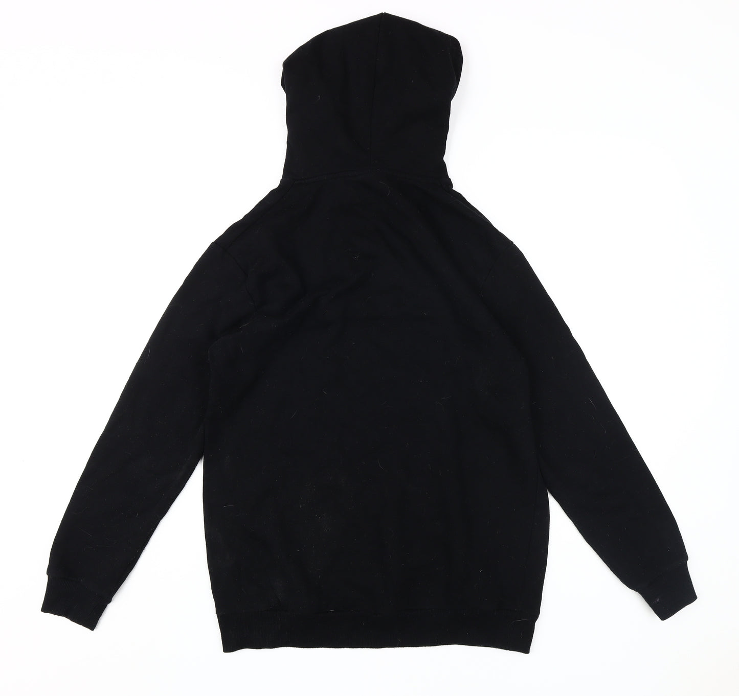 NASA Black Unisex Hoodie, Size 10, Logo Pullover