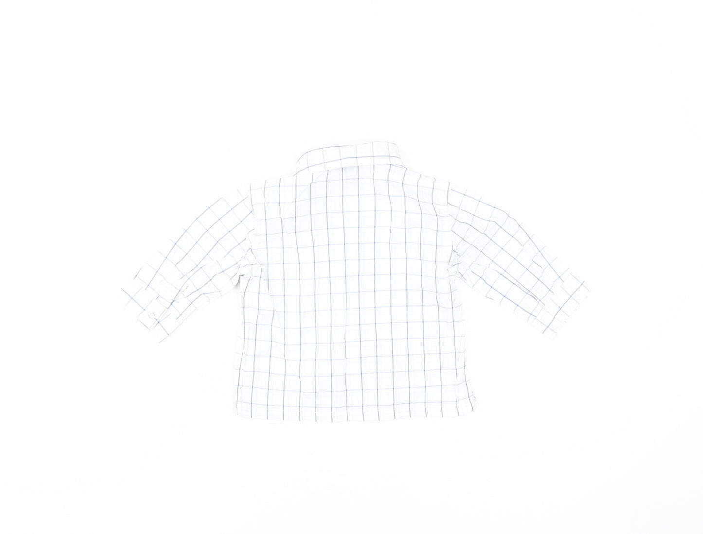 Jasper Conran Boys White Check Button-Up Shirt 6-9 Months