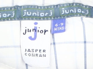 Jasper Conran Boys White Check Button-Up Shirt 6-9 Months