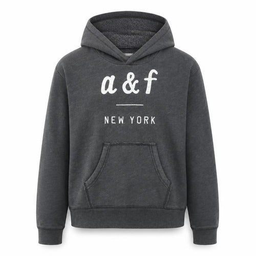 Abercrombie Kids Girls Grey Hoodie Size 14 - Casual and Comfy