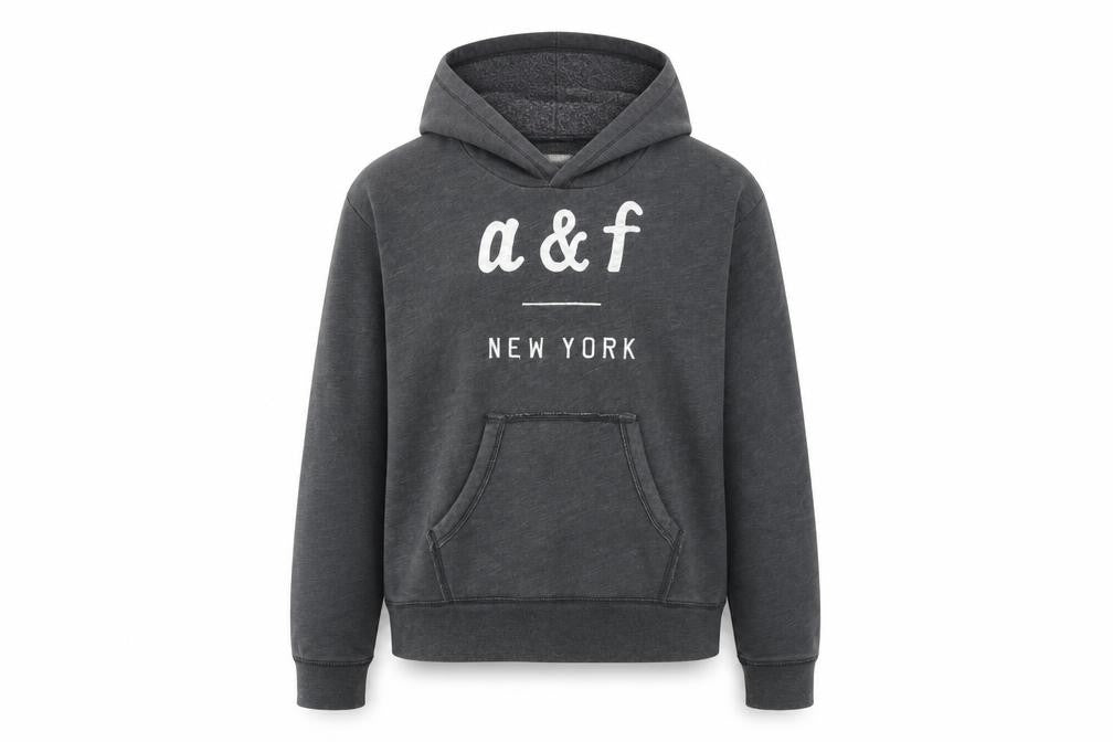 Abercrombie Kids Girls Grey Hoodie Size 14 - Casual and Comfy