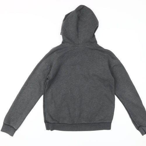 Abercrombie Kids Girls Grey Hoodie Size 14 - Casual and Comfy