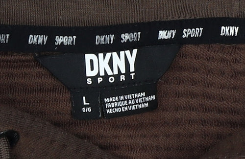 DKNY Sport Women’s Brown Pullover Hoodie, Size L
