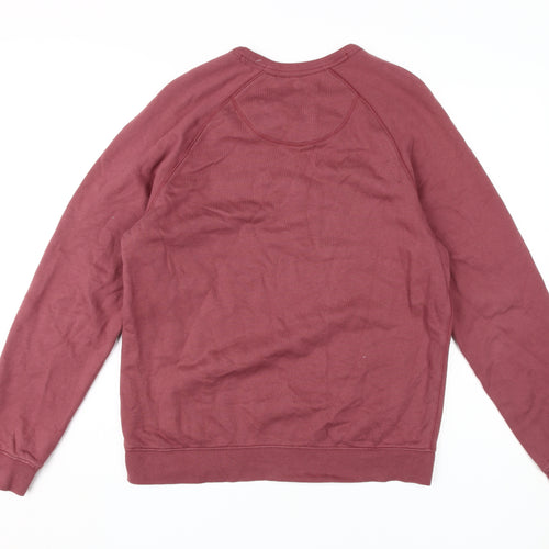 FatFace Men's Red Graphic Print Pullover Sweatshirt S