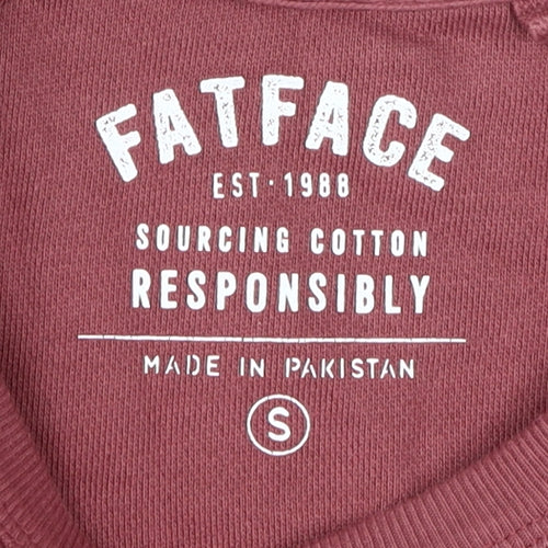 FatFace Men's Red Graphic Print Pullover Sweatshirt S