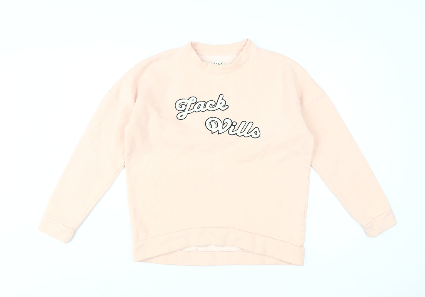 Jack Wills Women's Pink Pullover Sweatshirt Size 8
