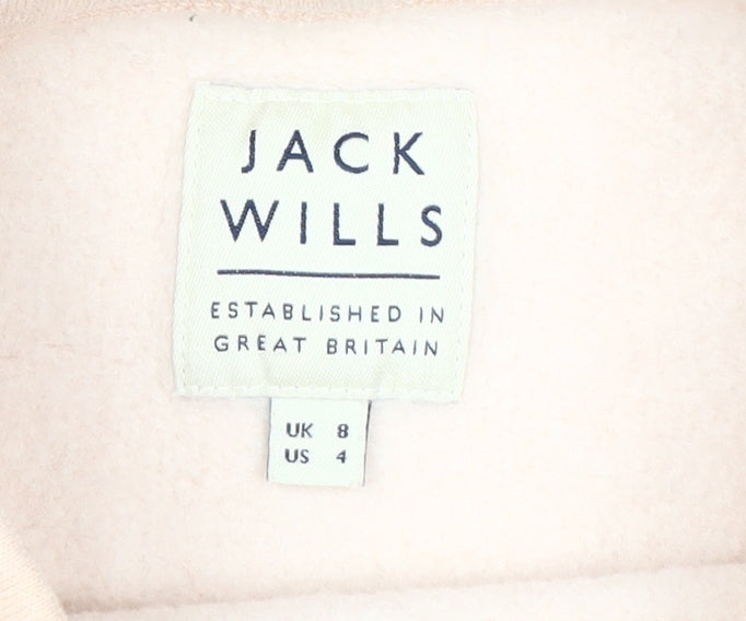 Jack Wills Women's Pink Pullover Sweatshirt Size 8