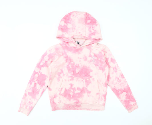 Official Merchandise Girls Pink Tie-Dye Pullover Hoodie 11-12Y