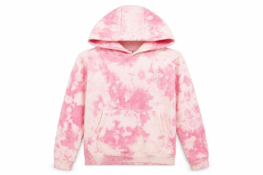 Official Merchandise Girls Pink Tie-Dye Pullover Hoodie 11-12Y
