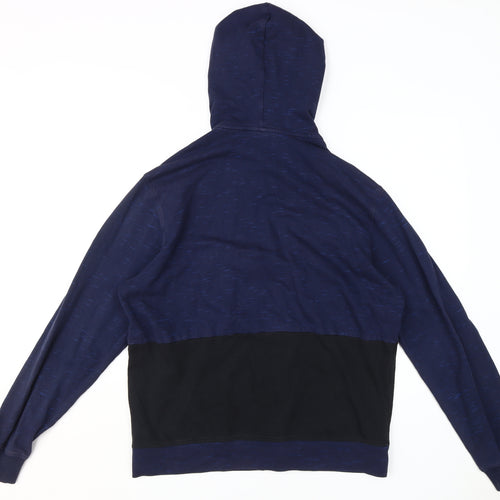 Adidas Men's Blue Full Zip Hoodie, Size L