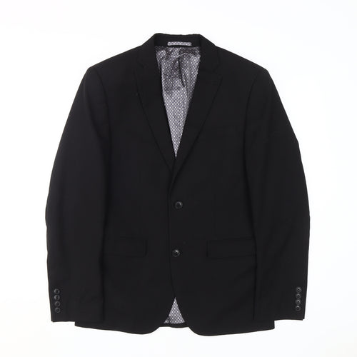 Next Men's Black Regular Fit Blazer Jacket 38R
