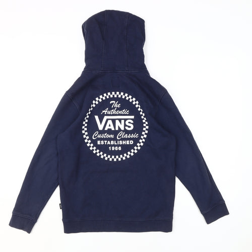 Vans Boys Blue Pullover Hoodie M - Skate Style
