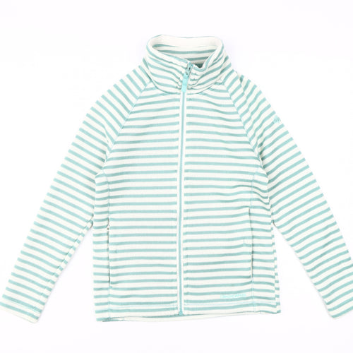 Craghoppers Girls Green Striped Full Zip Sweatshirt 10-11 Years