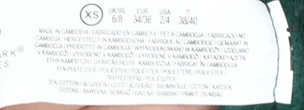 Primark Women's Green XS Sweatshirt, NFL Print