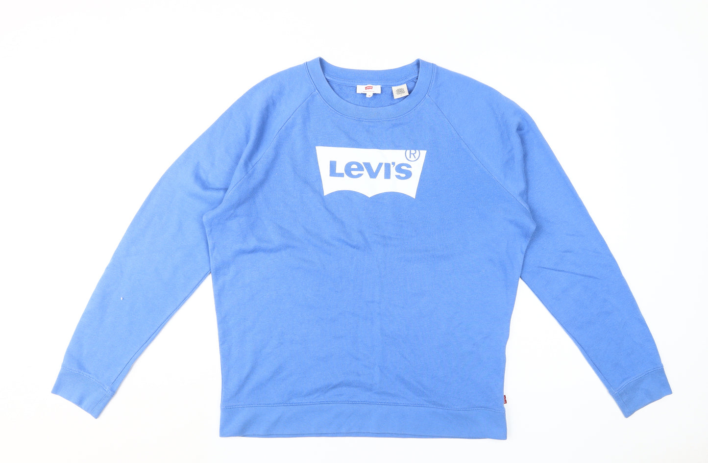 Levi's Blue Unisex Logo Sweatshirt M Cotton Pullover