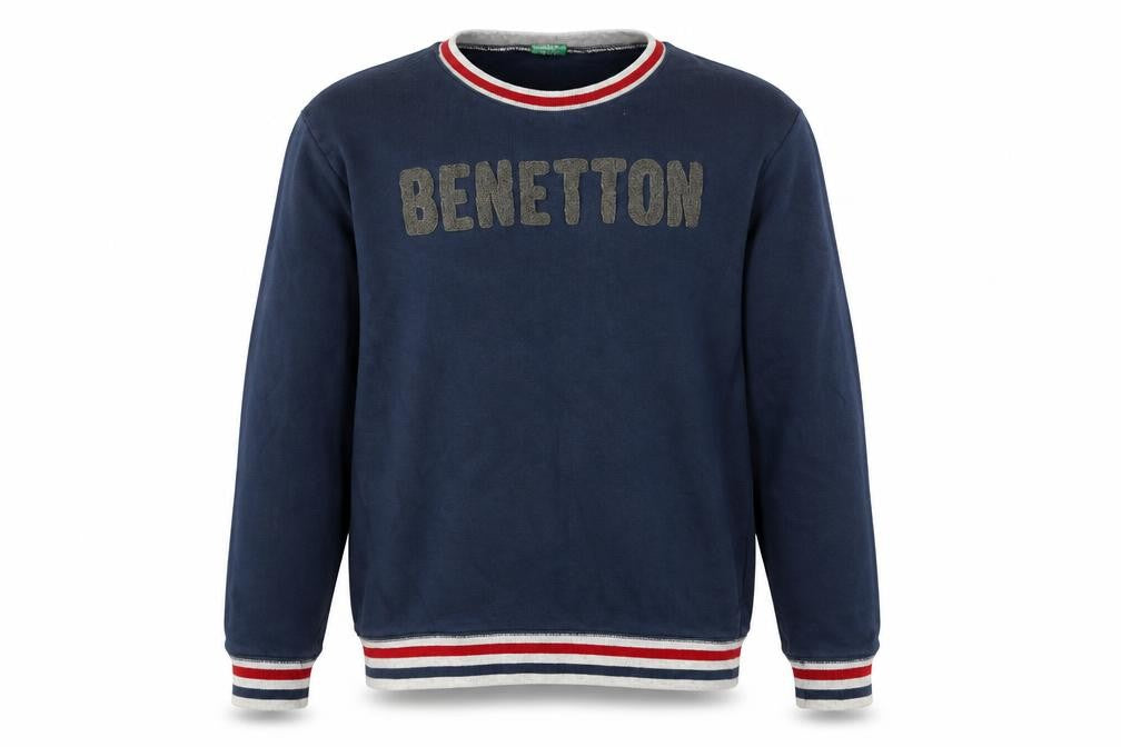 United Colors of Benetton Blue Boys 2XL Pullover Sweatshirt