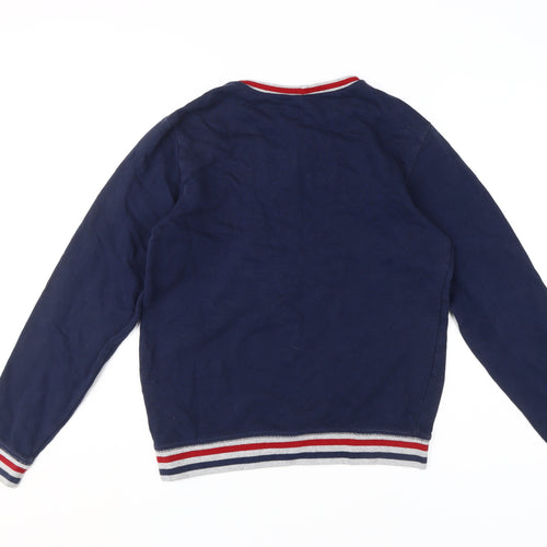 United Colors of Benetton Blue Boys 2XL Pullover Sweatshirt