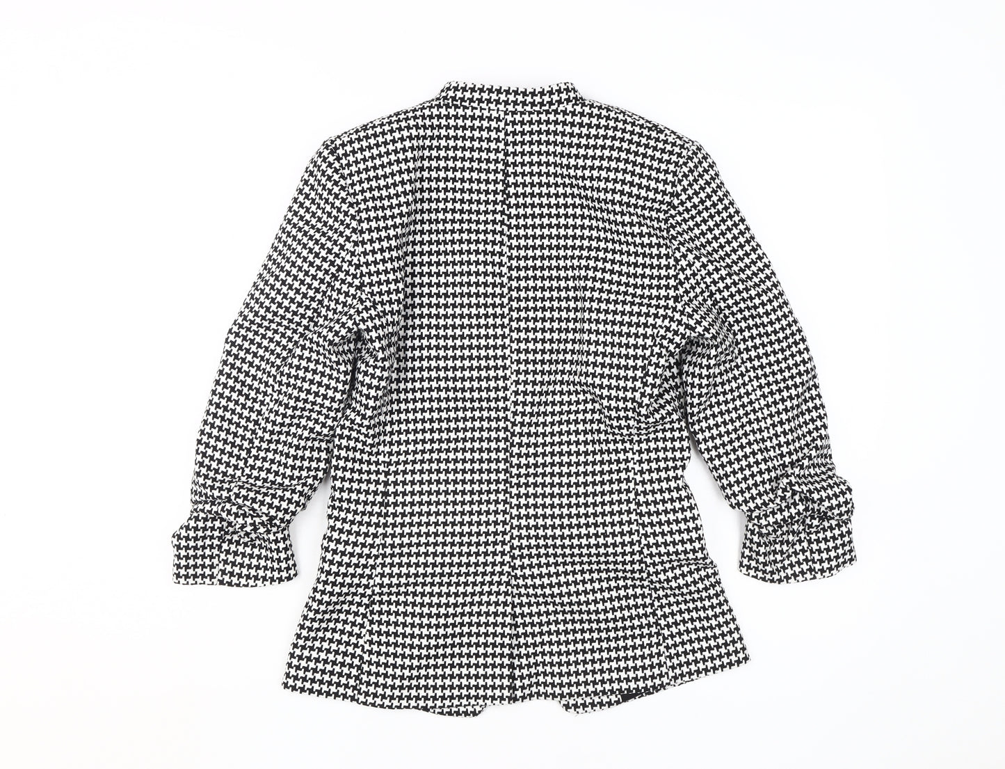 H&M Women's Black & White Check Blazer Size 6