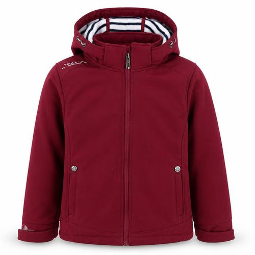 Voile Bleue Girls Red Mid-Length Jacket, Age 9-10, Hooded